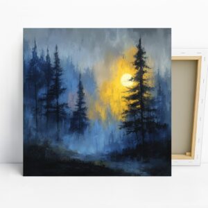 Moonlit Forest Art