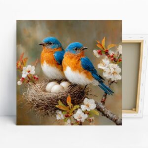 Bluebird Nest Art