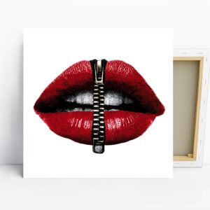 Zipped Lips Art