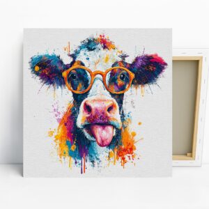 Colorful Cow Art