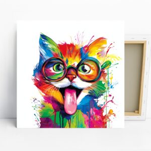 Colorful Cat Art