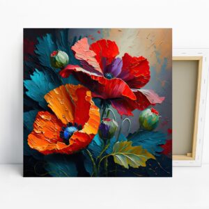 Vibrant Poppy Bloom Art