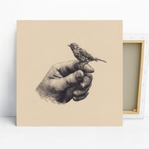 Bird on Hand Art