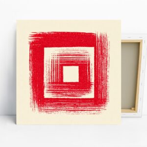 Red Square Spiral Art
