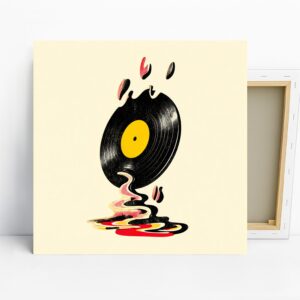 Melting Vinyl Record Art