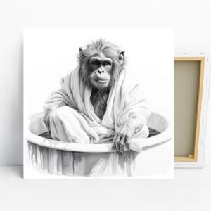 Chimpanzee Spa Art