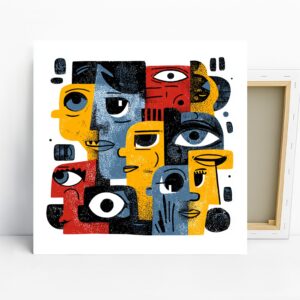 Cubist Faces Art