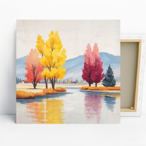 Autumn Reflections Lake Art