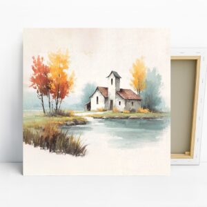 Autumn Church Art