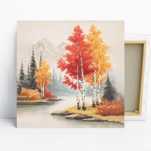 Autumn Birch Grove Art