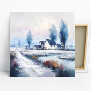 Winter Farmhouse Art