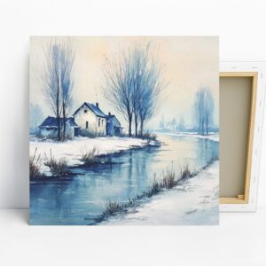 Winter Cottage Art