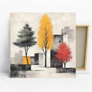 Urban Autumn Trees Art