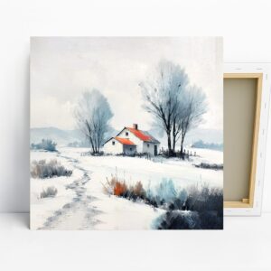 Winter Farmhouse Art