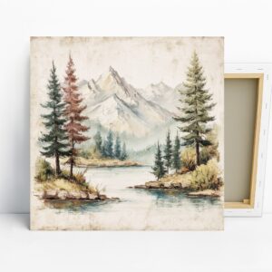 Mountain Lake Serenity Art
