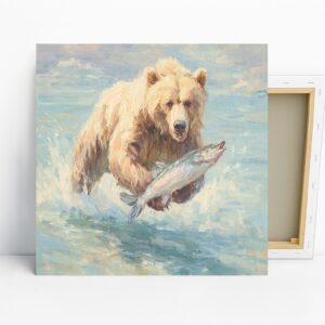 Bear Fishing Art