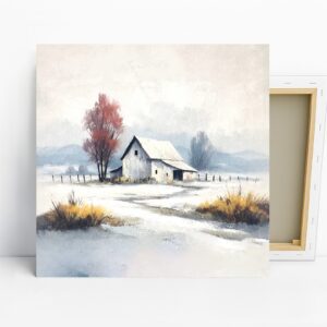 Winter Barn Art