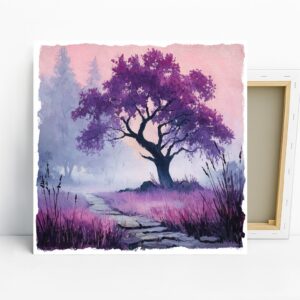 Purple Tree Art