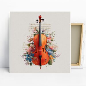 Violin Floral Symphony Art