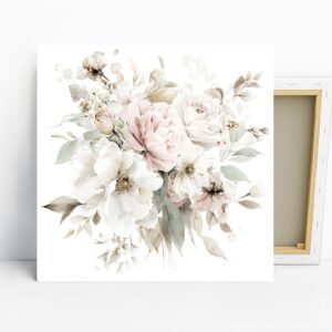 Soft Blush Floral Art