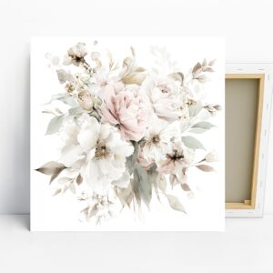 Soft Blush Floral Art