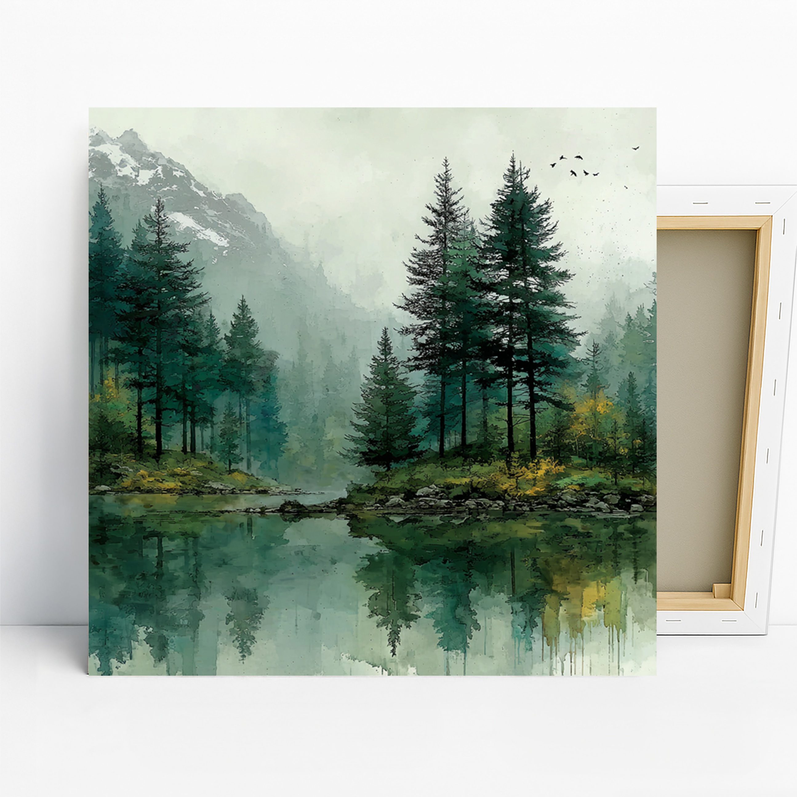 Forest Lake Bird Art