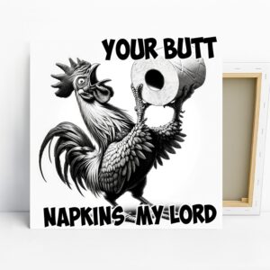 Rooster Toilet Paper Art