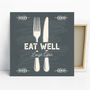 Eat Well Laugh Often Art