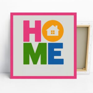 Colorful Home Typography Art