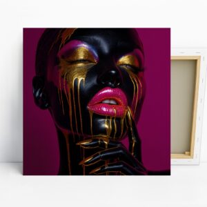 Liquid Gold Face Art