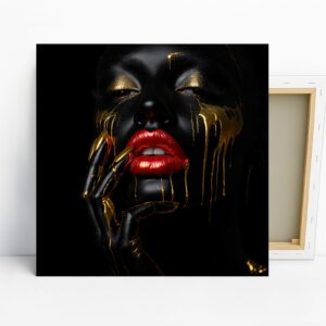 Golden Drip Glamour Art