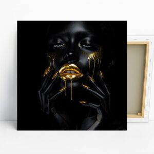 Golden Lips Art