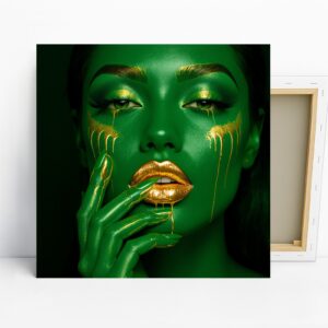 Emerald Gold Glamour Art