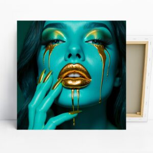 Golden Drip Makeup Art