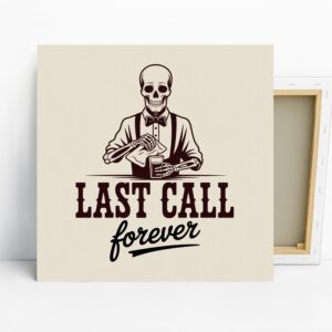 Skeleton Bartender Art