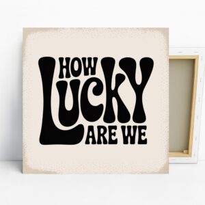 Lucky Retro Typography Art