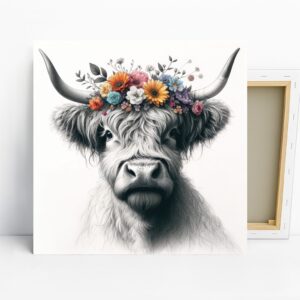 Highland Cow Art