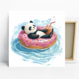 Panda Donut Float Art
