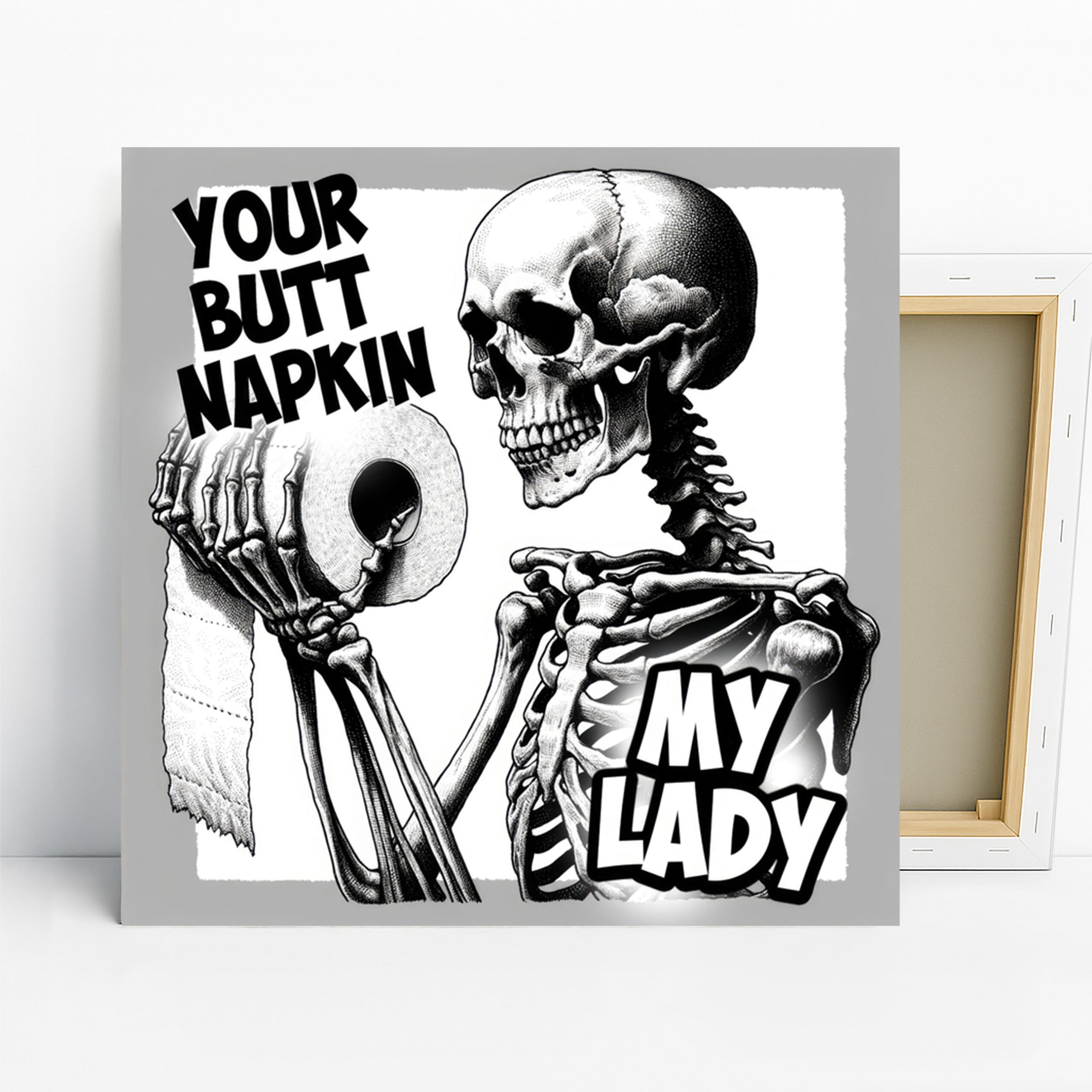 1.jpg Skeleton Toilet Paper Humor Art