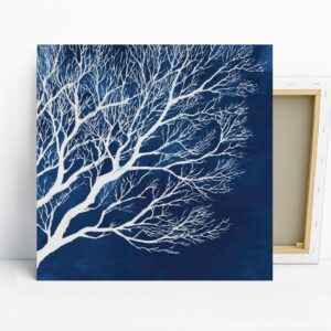 Winter Tree Silhouette Art