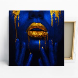 Golden Lips Art