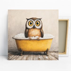 Owl Bath Art