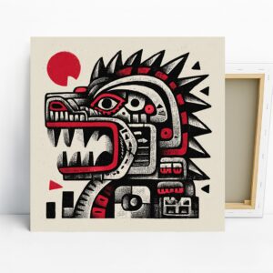 Aztec-Inspired Monster Art