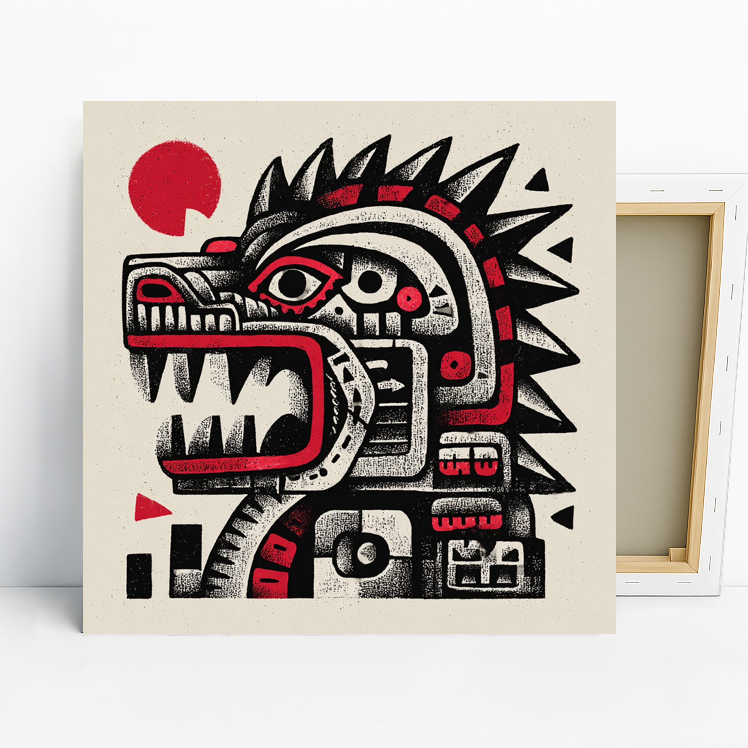 Aztec-Inspired Monster Art