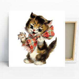 Kitten Bow Art
