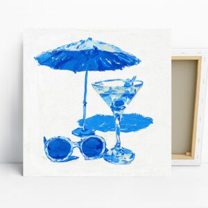 Blue Summer Cocktail Art