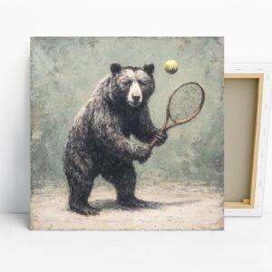 Bear Tennis Art