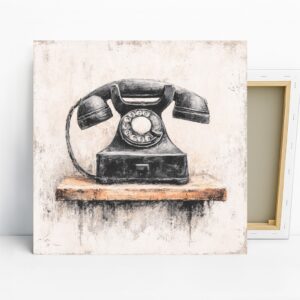 Vintage Rotary Phone Art
