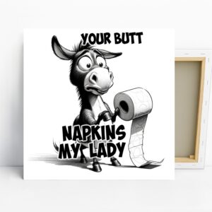 Donkey Toilet Paper Art