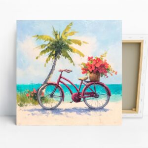 Tropical Beach Bicycle Art
